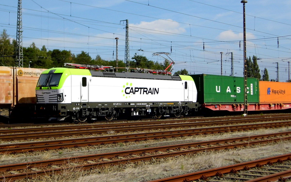 Am 02 .09.2016 stand die 193 896-8 von CAPTRAIN  in Stendal .  