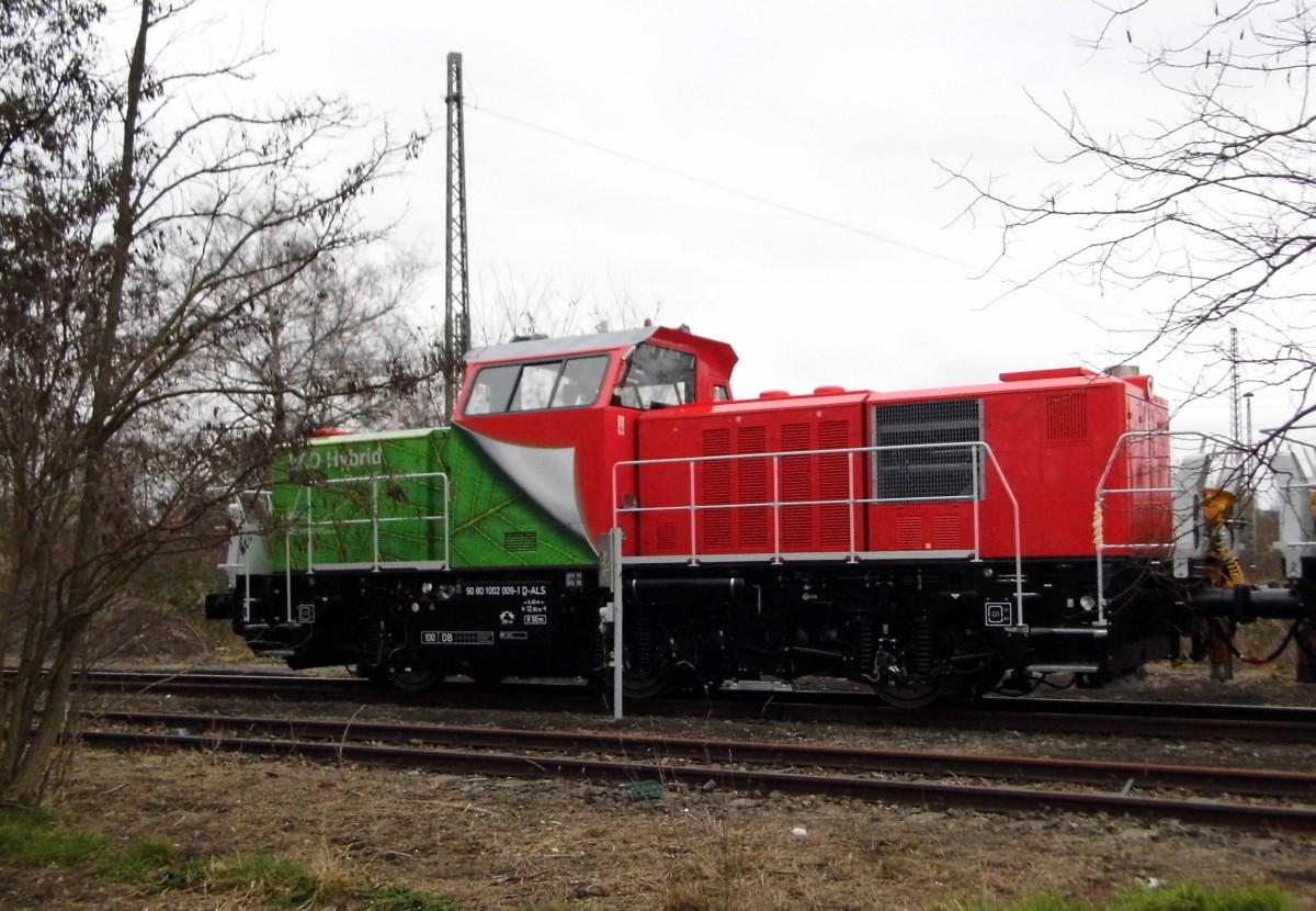 Am 11.03.2016 stand die 1002 009-1 von der DB (ALS)  in Stendal .