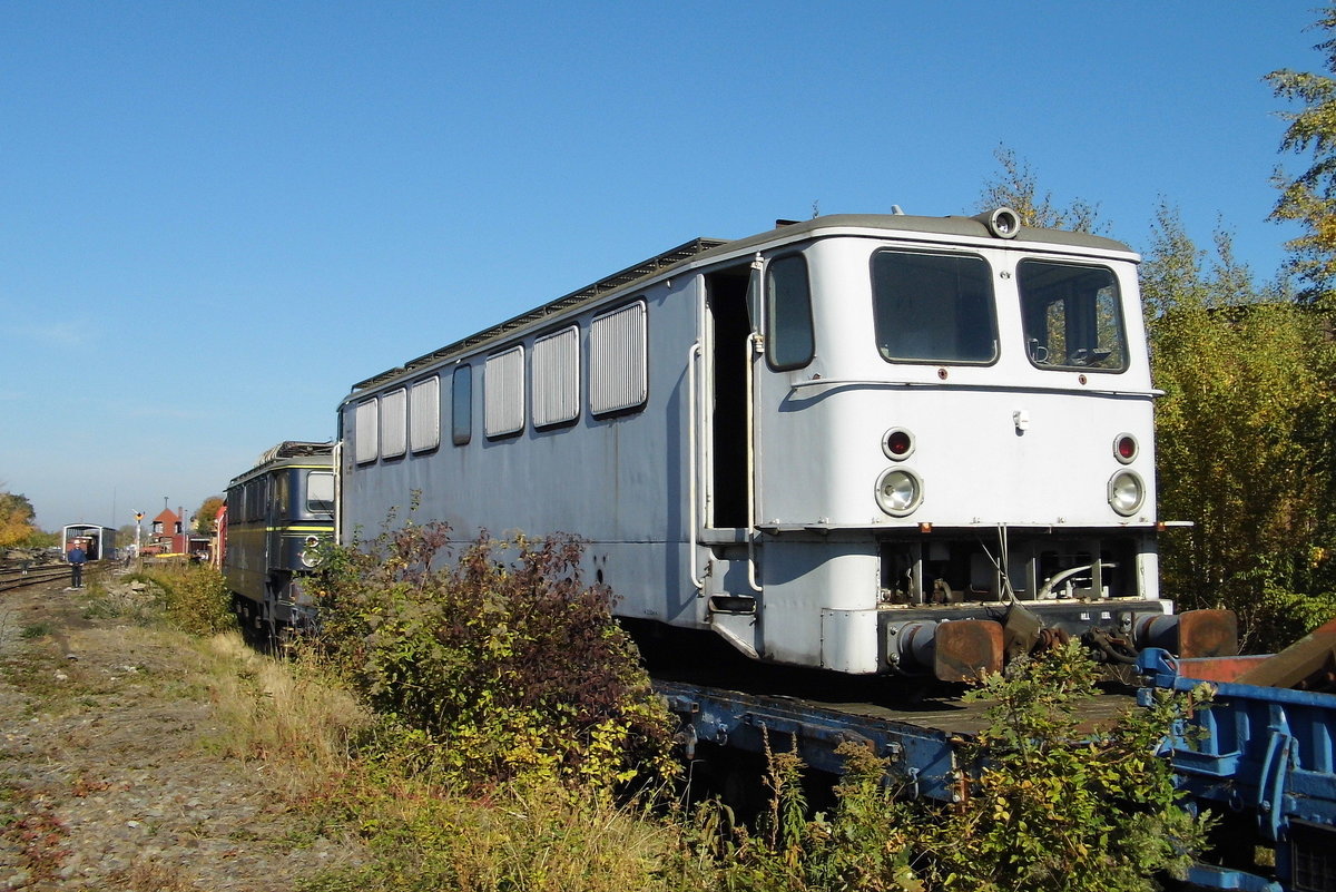 Am 13.10.2018 stand die  142 134-6 von der EGP – Eisenbahngesellschaft Potsdam,  im Historischen Lokschuppen Wittenberge ,