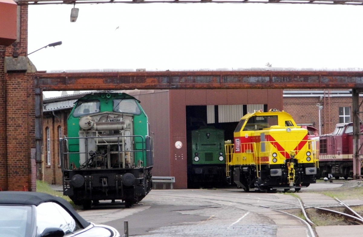 Am 14.05.2015 stand die neue H3 Lok von der MEG im RAW Stendal .