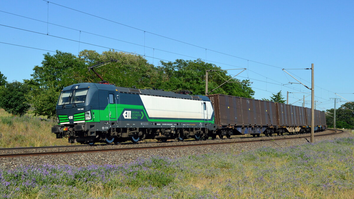 Am 14.06.2021 fuhr die  193 248-2 von der  SETG (ELL) von Stendal nach Borstel .