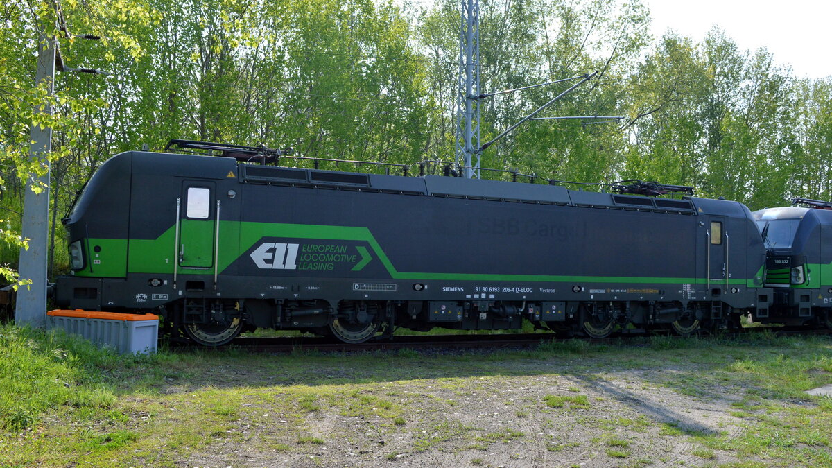 Am 15.05.2021 war  die 193 209-4   von der SETG (ELL) in Borstel abgestellt .