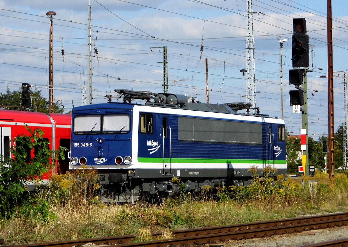 Am 18.09.2016 war  die 155 048-6 in Stendal abgestellt .