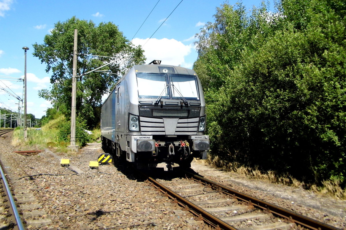 Am 20.07.2016   die 193 801-8 von der SETG (Railpool) in Borstel   .