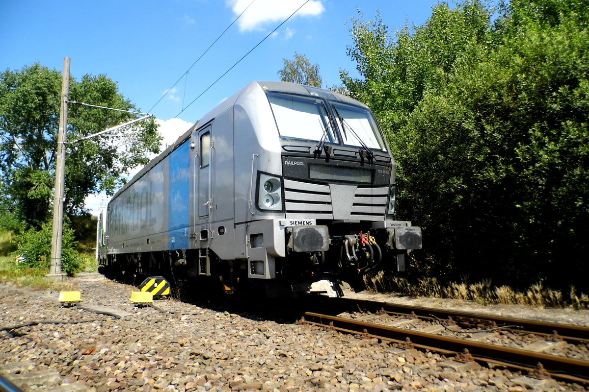 Am 20.07.2016 war  die 193 801-8 von der SETG (Railpool) in Borstel abgestellt .