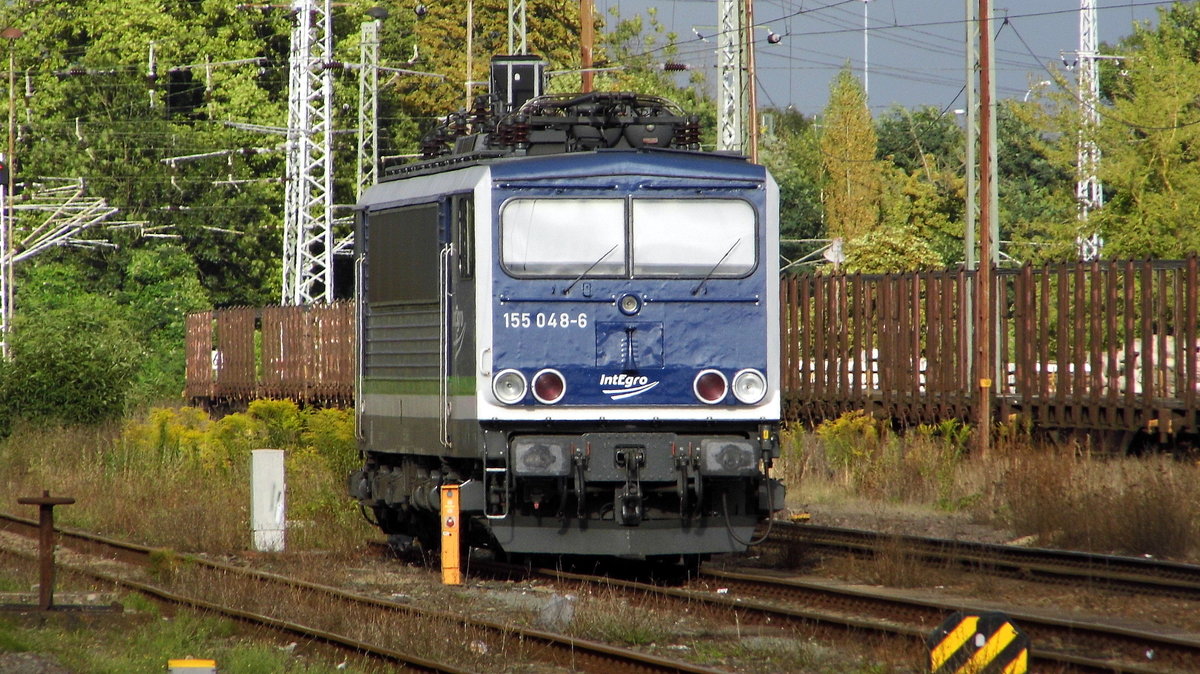 Am 20.08 .2017 war die 155 048-6 von der IntEgro (Press) in Stendal abgestellt.