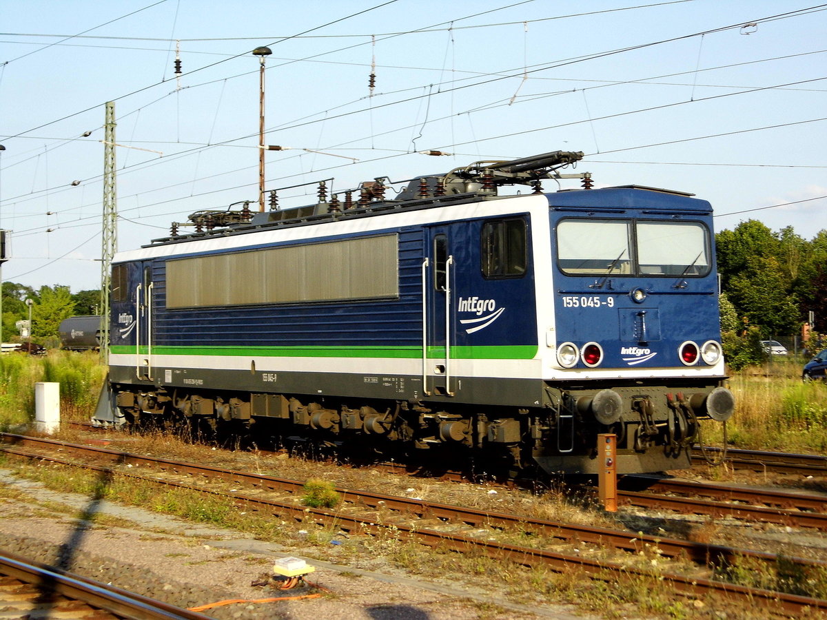 Am 21.07.2017 war die 155 045-9 von der IntEgro (Press) in Stendal abgestellt.