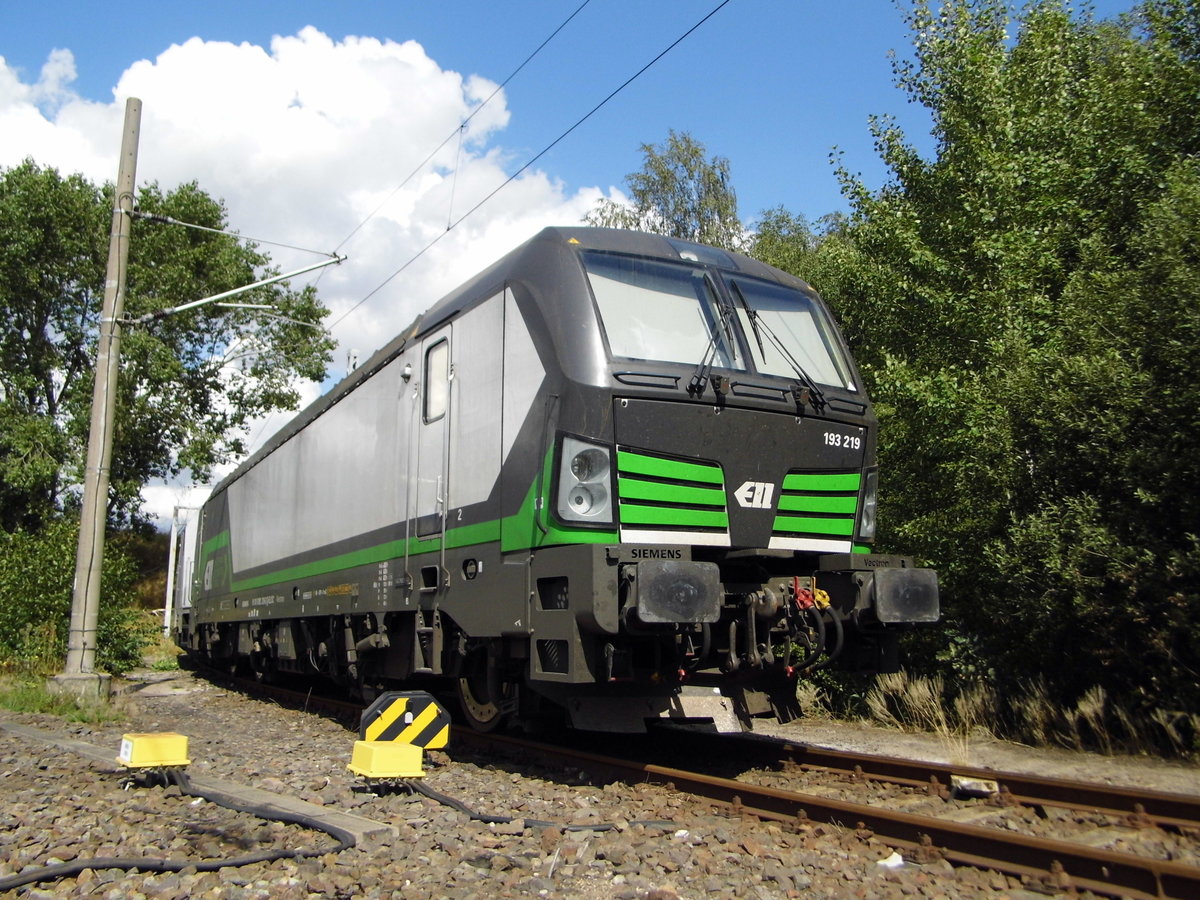 Am 21.08.2016   die 193 219-3 von der SETG (ELL) in Borstel .