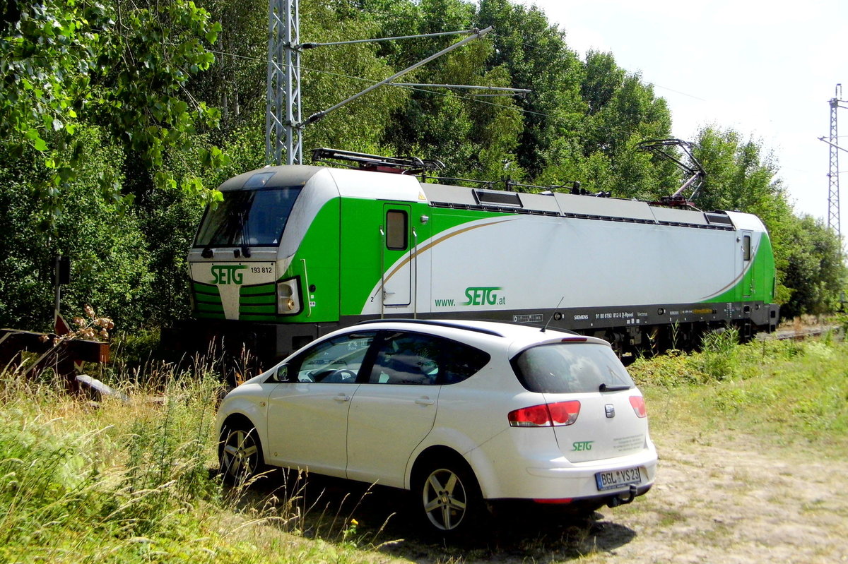 Am 24.07.2016 stand die 193 812-5 von der SETG (Railpool) in Borstel .