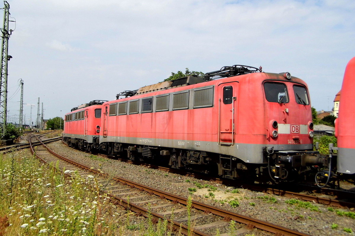 Am 26.07.2016   die 140 833-5  die 140 837-6  von der Press  in Stendal .