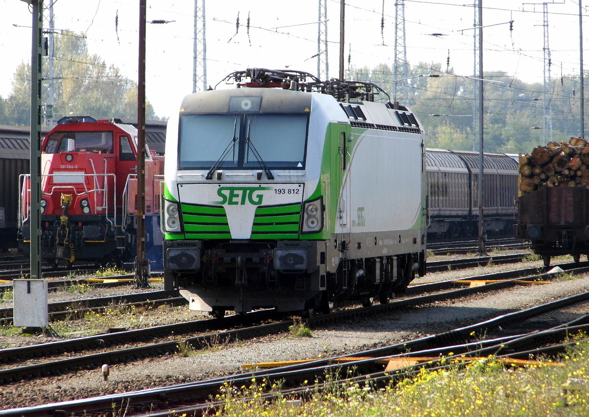Am 26.09.2016 war die 193 812 von der SETG (Railpool) in Stendal abgestellt .