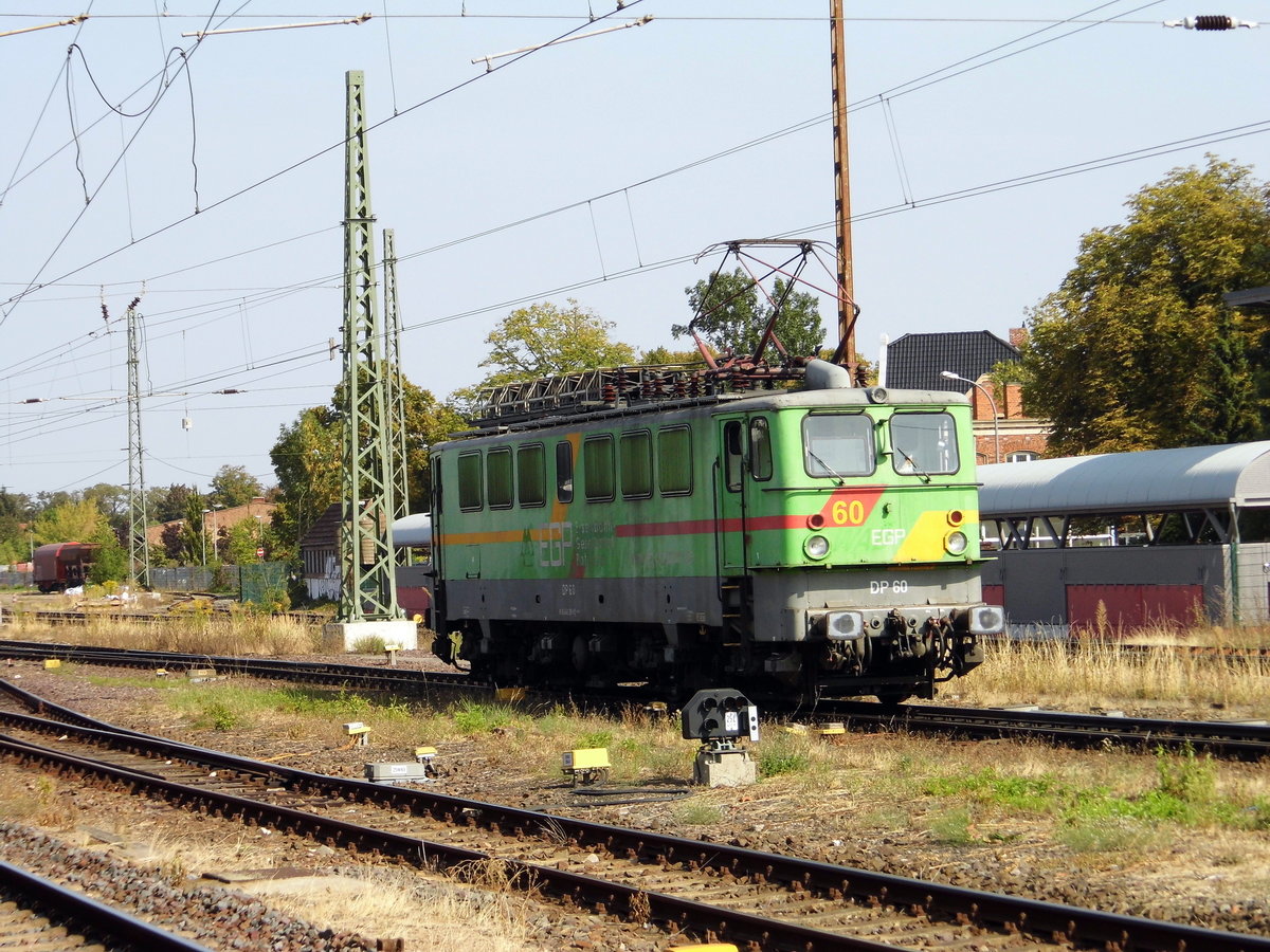  Am 29.08.2018 Rangierfahrt von die  142 128-8 von der EGP -Eisenbahngesellschaft Potsdam mbH,  in Stendal .