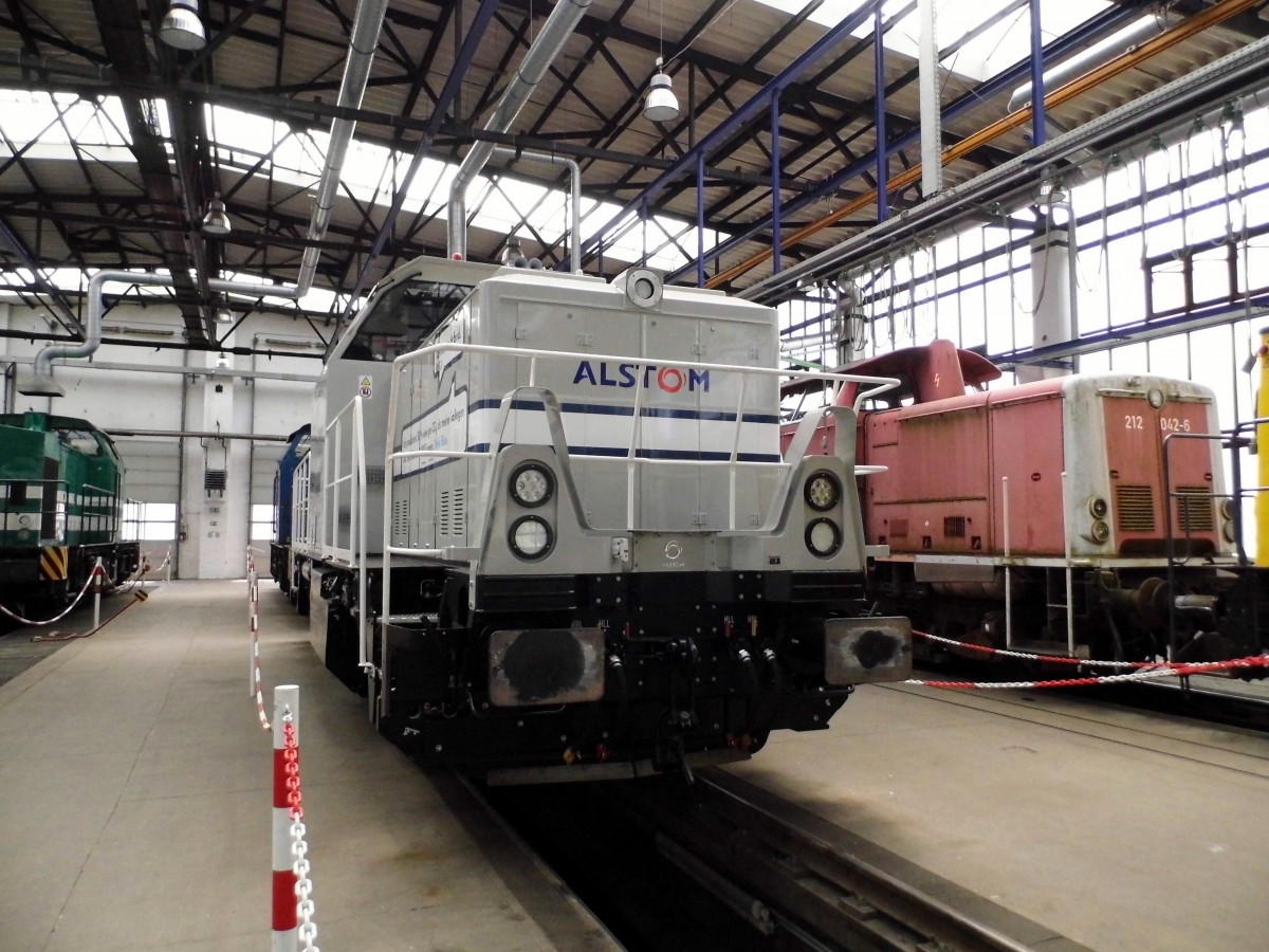 Am 30 .05.2015 stand die neue H3 Lok 1002 003-4 von VW Werg .ALS im RAW Stendal bei Alstom Lokomotiven Service GmbH .