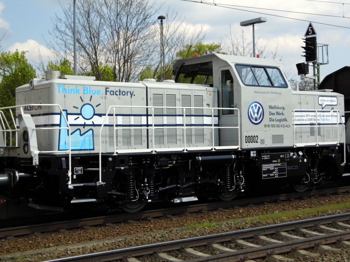 Am 30.04.2015 kamen die 272 216-0 von der MEG und die 1002 002-6 von ALS aus dem RAW Stendal und fuhr den in Richtung Hannover .