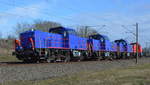 Am 26.02.2021 fuhren die 1002 102-4 und die 1002 101-6 und die 1002 103-2 und die 1002 042-2 von der ALS - ALSTOM Lokomotiven Service GmbH,  von Borstel nach Stendal .