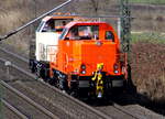 Am 16.03.2017 Testfahrt die 1002 020-8 und die  1002 017-4  von Stendal nach Gardelegen .
