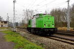 Am 02.12.2017 Rangierfahrt von der 202 287-9 von der SETG in Borstel .
