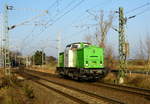 Am 14.01.2018 Rangierfahrt von der 202 287-9   von der SETG in Borstel .
