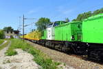 Am 17.05 .2018   die  202 287-9 von der SETG in Borstel  .