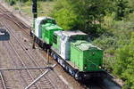 Am 27.05.2018 die  202 787-8 und die 202 494-1 von der SETG - Salzburger Eisenbahn TransportLogistik GmbH, in Stendal .