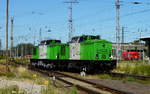 Am 01.07.2018 Rangierfahrt von der 202 787-8 und die  202 287-9  von der   SETG - Salzburger Eisenbahn TransportLogistik GmbH,  in Stendal .