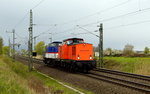 Am 26.04.2016 kamen die 203 701-8 von   Alstom  und die 203 -  aus Richtung Hannover und fuhr weiter in Richtung Stendal .
