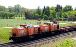 Am 11.05.2016 kamen die  203 156-5 und die 203 157-3   von der BBL Logistik  aus Richtung Hannover nach Stendal   .