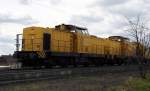 Am 13.04.2015 kamen die 293 011-3 und die 293 010-5 von der Bahnbau Gruppe aus Richtung  Salzwedel und fuhr weiter in Richtung Stendal .