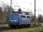 Am 21.12.2014 fuhr die 140 042-4 von der Press aus Stendal nach Borstel bei Stendal.