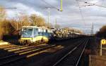 Am 14.01.2015 kam die 140 774-1 von der evb Logistik aus Richtung Magdeburg nach Niederndodeleben und fuhr weiter in Richtung Braunschweig .