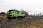 Am 13.02.2015 kam die 142 103-1 DP 70 von der EGP aus Richtung Stendal und fuhr nach Wittenberge .