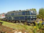 Am 10.10.2015 Herbstfest im Lokschuppen Wittenberge stand die 142 191-6  von der DP55(EGP).