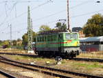 Am 29.08.2018 Rangierfahrt von die  142 128-8 von der EGP -Eisenbahngesellschaft Potsdam mbH,  in Stendal .