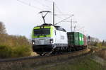 Am 19.04.2017 kam die 193 891-9 [Name: Michael]  von CAPTRAIN aus Richtung Stendal und fuhr weiter in Richtung Salzwedel .