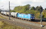Am 03.11.2017 kam die  193 848-9 von der EGP - Eisenbahngesellschaft Potsdam mbH,  aus Richtung Wittenberge und fuhr nach Stendal .