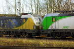 Am 28.11.2017   die 193 218-5  und die   193 821-6   in Borstel  .