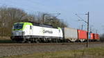Am 03.03.2021 kam die 193 894-3 von Captrain Deutschland, aus Richtung Stendal und fuhr weiter in Richtung Wittenberge .