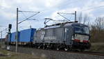 Am 12.03.2021 kam die 193 707-7 von der Mercitalia Rail S.r.l., ( MRCE Dispolok) aus Richtung Wittenberge und fuhr weiter in Richtung Stendal .