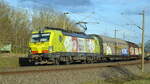 Am 27.03.2021 kam die 193 550-1  von der TXL - TX Logistik AG, (ATLU) aus Richtung Stendal und fuhr weiter in Richtung Wittenberge .