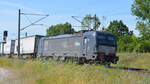 Am 14.06.2021 kam die 193 710  von der Mercitalia Rail S.r.l., ( MRCE Dispolok) aus Richtung Wittenberge und fuhr weiter in Richtung Stendal .