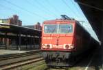 Am 30.04.2014 kam die 155 133-2 von der Railion aus Richtung Magdeburg nach Stendal und fuhr weiter in Richtung Wittenberge.