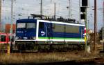 Am 03.02.2016 war die 155 045-9 In IntEgro  Lackierung   in Stendal abgestellt .