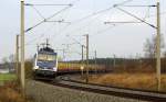 Am 05.02.2016   die 155 045-9 von der IntEgro (Press) aus Richtung Borstel und fuhr weiter in Richtung Stendal .