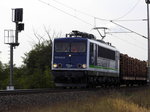 Am 30.09.2016 kam die  155 048-6 von der IntEgro (Press) aus Richtung Salzwedel und fuhr nach Stendal .