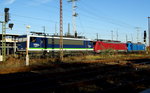 Am 14.11 .2016 waren die 155 048-6 und die 189 800-6 und die 145 030-7   in Stendal abgestellt.