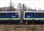Am 07.12 .2016   die 155 048-6 und die 155 045-9 von der IntEgro (Press) in Stendal .