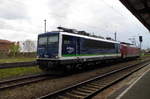 Am 24.04.2017 Rangierfahrt von der 189 800-6 und die 155 045-9 in Stendal .