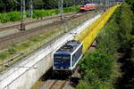 Am 17.07.2017 kam die  155 045-9 von der IntEgro (Press) aus Richtung Stendal und fuhr weiter in Richtung Braunschweig .