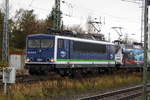 Am 24.11.2017 Rangierfahrt die 155 048-6  und die 145 023-6  in Stendal .