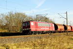 Am 29.11.2017 fuhr die 155 016-9 von der CLR-Cargo Logistik Rail-Service, von Zielitz  nach Stendal und weiter nach Wismar   .